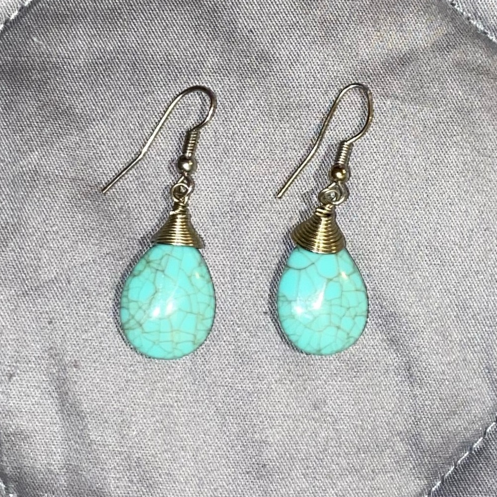 Turquoise Stone Earrings